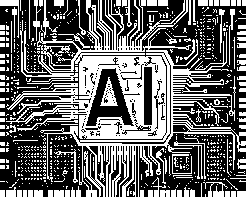 Free ai generated artificial intelligence typography vector